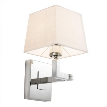 Nástenné svietidlo Cambell nickel finish incl. Tienidlo