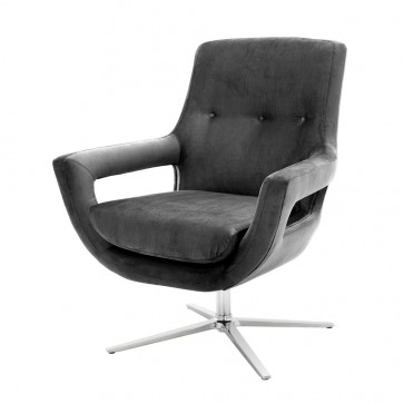 Otočná stolička Flavio granite grey