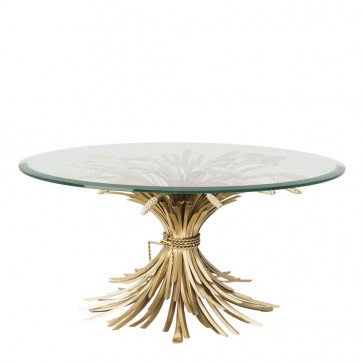 Kávový stolík Bonheur antique gold finish