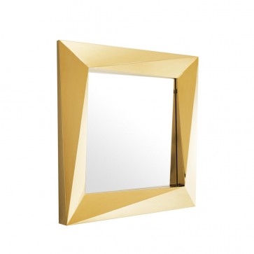 Zrkadlo Rivoli 100 x 100 cm gold finish