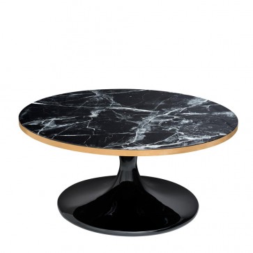 Kávový stolík Parme black faux marble