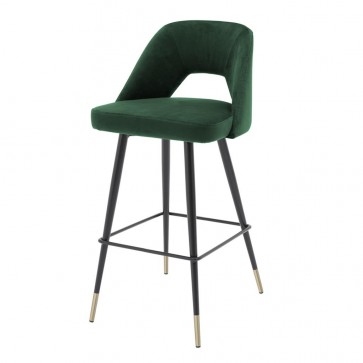 Barová stolička Avorio roche green velvet