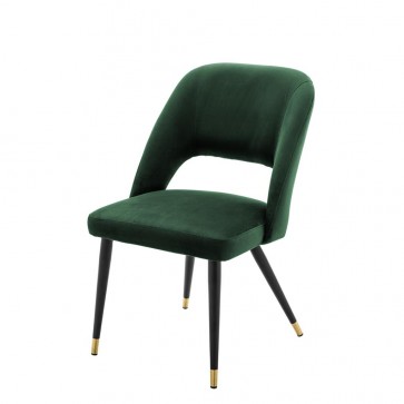 Jedálenská stolička Cipria roche green velvet
