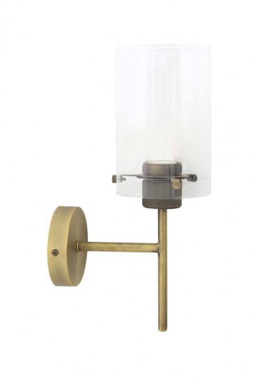 Nástenné svietidlo H37 cm VANCOUVER ant.bronze-glass incl lamp