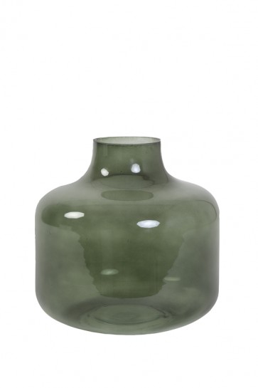 Váza Ø23x24 cm PHIENE glass dark green