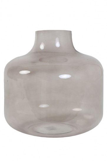 Váza Ø23x38 cm PHIENE glass light grey
