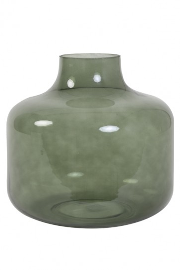 Váza Ø23x38 cm PHIENE glass dark green
