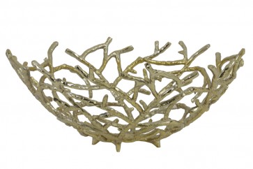 Nádoba na ovocie Ø45x18,5 cm RAHMI gold