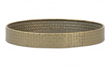 Podnos Ø39x8,5 cm STAVO tin bronze