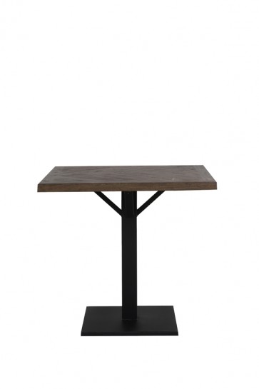 Jedálenský stôl 80x80x78 cm CHISA wood brown-black