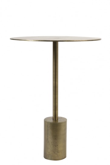 Bočný stolík Ø40x55 cm MOLO raw antique bronze