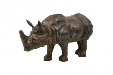 Ornament 53x22x24 cm RHINO antique bronze