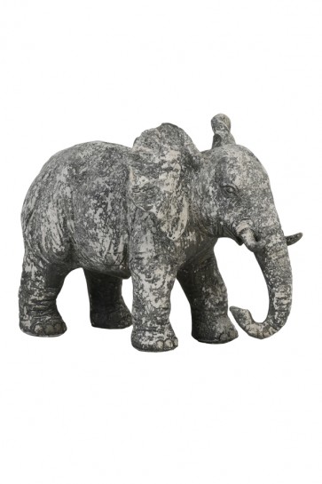 Ornament 30,5x18,5x24 cm ELEPHANT ceramics old concrete