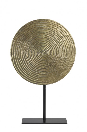 Ornament na podstavci Ø35x56 cm RAWAS r ant bronze circle-m black