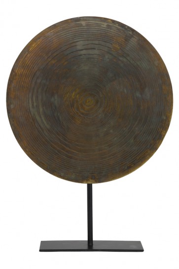 Ornament na podstavci Ø40x56 cm GARAS fiery bronze-matt black