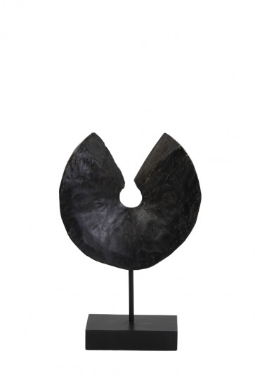 Ornament na podstavci 23,5x8x34 cm ODION wood black