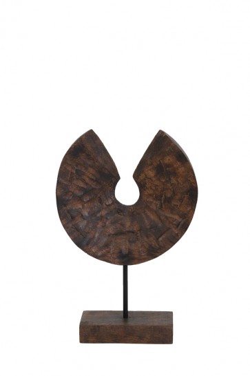 Ornament na podstavci 23,5x8x34 cm ODION wood brown