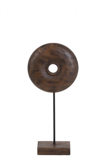 Ornament na podstavci 22,5x10,5x48,5 cm OLUMI wood brown