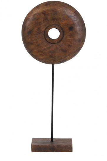 Ornament na podstavci 28x10,5x65,5 cm OLUMI wood brown