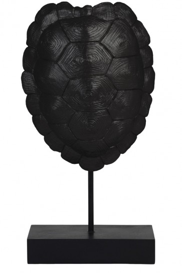 Ornament na podstavci 20,5x11,5x41 cm TURTLE black
