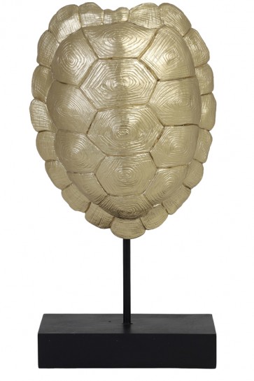 Ornament na podstavci 20,5x11,5x41 cm TURTLE gold-black