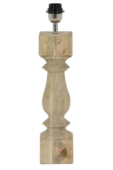 Svietidlo (noha) 10x10x38 cm CUMANI wood natural