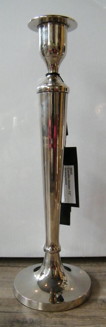 Svietnik strieborný GLAMOUR, 30x10x10 cm