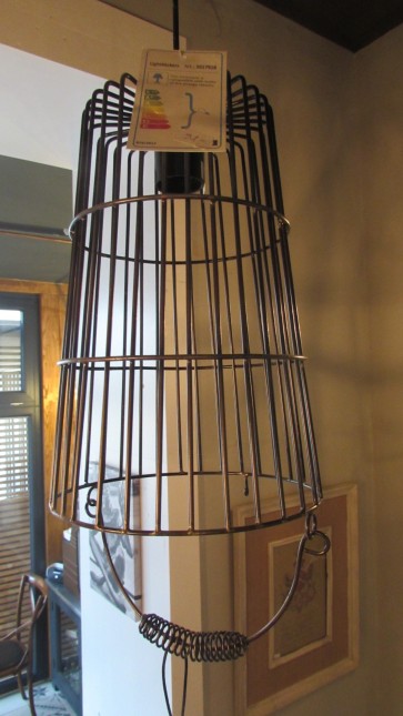 Lampa závesná, bronzová, rozmery: 30x20cm