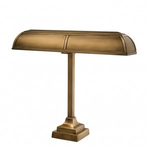 Stolné svietidlo Banker Trust antique brass finish