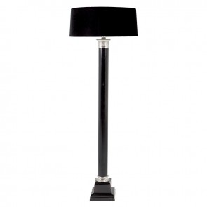 Stojace svietidlo Monaco black/nickel finish incl shade