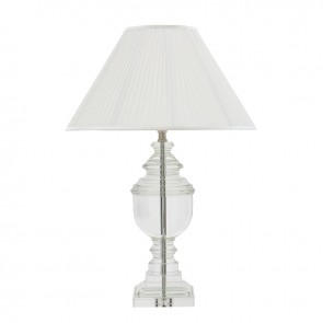 Stolné svietidlo Noble Crystal incl white shade