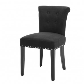Jedálenská stolička Key Largo black linen