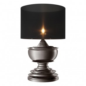 Stolné svietidlo Pagoda black nickel finish incl shade