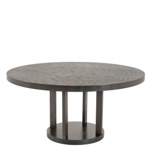 Jedálenský stôl Drummond charcoal brown oak veneer cr