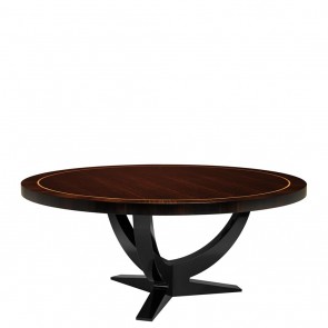 Jedálenský stôl Umberto ø 180 cm eucalyptus veneer