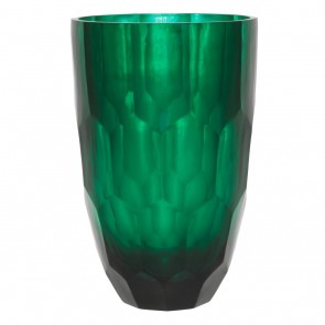 Váza Mughal L emerald green