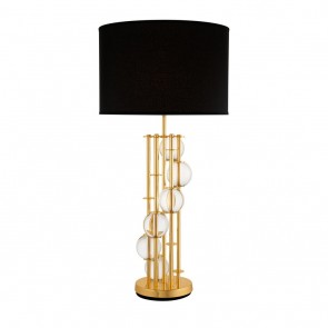 Stolné svietidlo Lorenzo gold finish incl Tienidlo