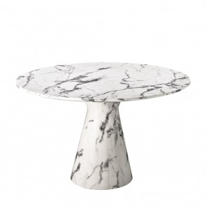 Jedálenský stôl TUrnaer white faux marble