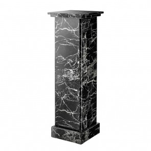 Stĺp Caselli black faux marble