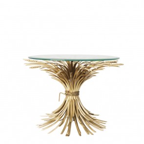 Bočný stolík Bonheur antique gold finish