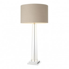 Stolné svietidlo Oasis clear crystal incl. Tienidlo