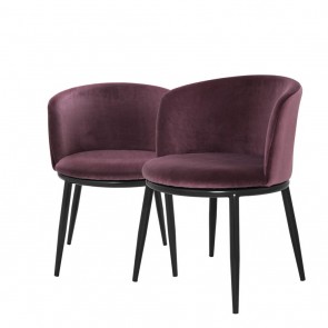 Jedálenská stolička Filmore cameron purple set of 2