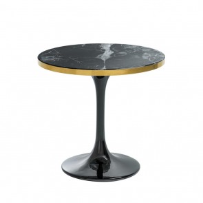 Bočný stolík Parme black faux marble