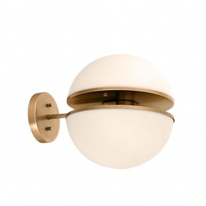 Nástenné svietidlo Spiridon antique brass finish
