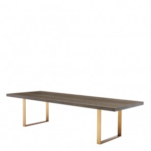 Jedálenský stôl Melchior brown oak veneer 300 cm