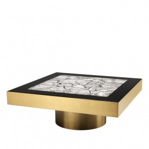 Kávový stolík Tatler brushed brass finish