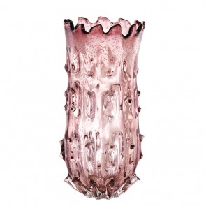 Váza Baymont L pale pink glass