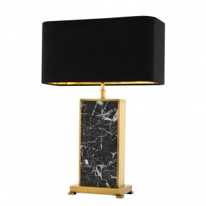 Stolné svietidlo Arrive antique brass finish incl Tienidlo