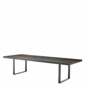 Jedálenský stôl Melchior charcoal oak veneer 300 cm