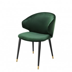 Jedálenská stolička Volante w/arm roche dark green velvet